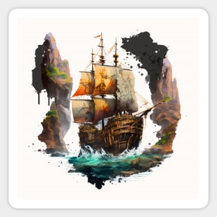 Pirate Ship - the goonies Sticker